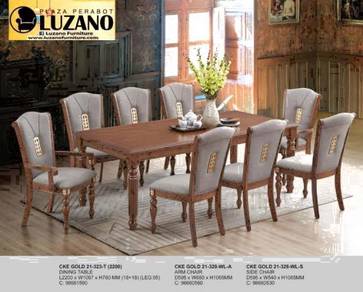 1+ 8 Wooden Dining Set (T-21-323)28/3