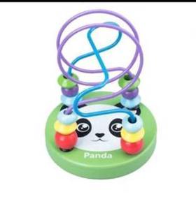 Round Wooden Toys Mini String Beads Baby Toy