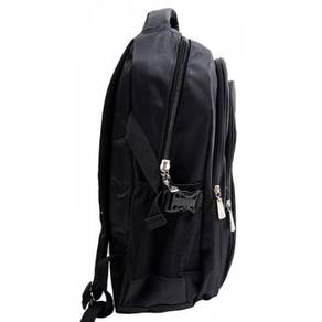Laptop Bag All Black sulam Logo dan Tulisan