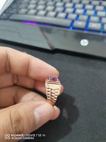 Cincin perak permata kecubung s18