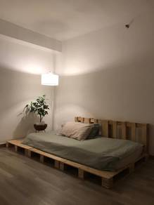 Singlebed frame (kayu pallet) lawa terok