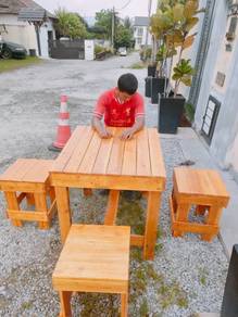 Meja makan dan kerusi (4 in 1)