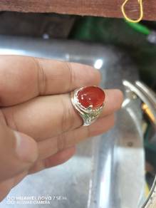 Cincin perak permata akik