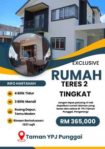 [Public Unit] Double Storey Terrace Punggai