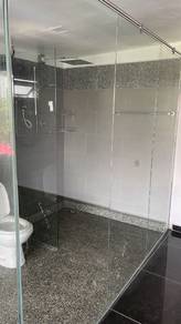 SHOWER SCREEN PANEL l glass kaca mandian kering
