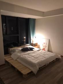 Queenking bed (kayu pallet baru)