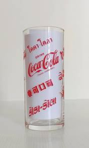 Gelas Coke Coca-Cola Multi languages Scripts Glass