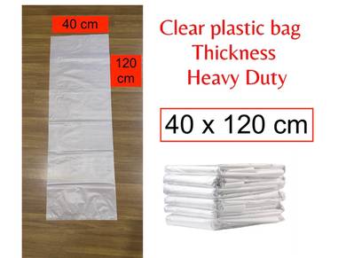 Clear Plastik bag packaging 120cm x 40cm