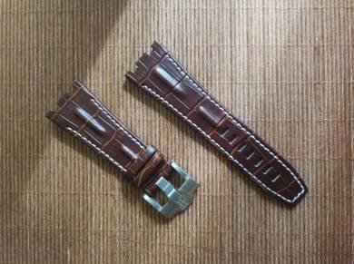 AUDEMARS PIGUET Brown 28 mm Leather Watch Strap