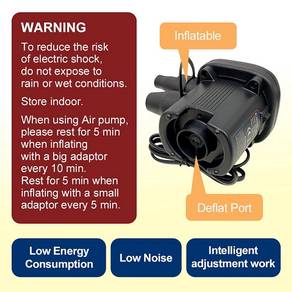 Electric Air Pump Inflate Deflate Pool. Pam Angin