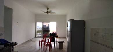 Newly painted basic unit at Petaling Indah condominium, Sungai Besi