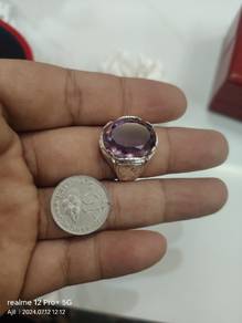 Cincin perak permata kecubung s 20