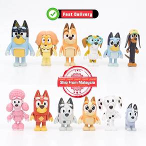 Anime Cartoon Bluey Bingo Model Toy Mini PVC