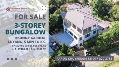 3-Storey Bungalow & Garden CL999 Sunny Garden Luyang 5 Min To KK City