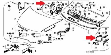 Honda Civic FD1 FD2 Wiper Side Cover FD2R Japan