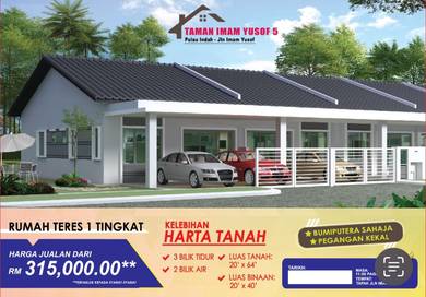 New-1-storey-Terraced-House-for-sale-Pulau-Indah-(Pulau-Lumut)-Selangor