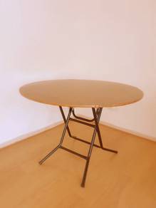 Foldble Round Top Table Meja Lipat