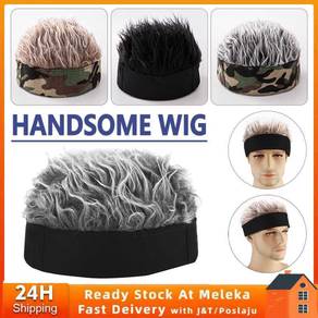 [10.10] Retro Wig Snow Cap Men Hat Rambut Palsu