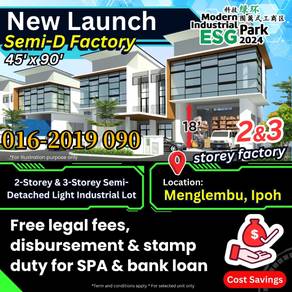 Menglembu ESG Park New 2 Storey Semi-D Factory For Sale