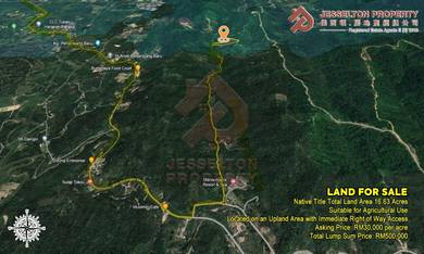 For Sale NT Agricultural Land Kimanis Papar 16.63 Acs Lump Sum