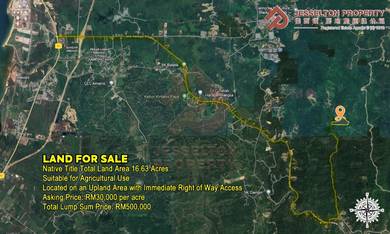 For Sale NT Agricultural Land Kimanis Papar 16.63 Acs Lump Sum