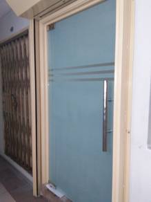 PINTU GLAS DOOR l kalis pecah l 12mm l clear view