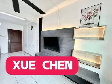 {TASTEFUL RENO} HARMONY VIEW 700sf FURNISHED 1cp JALAN PERAK JELUTONG