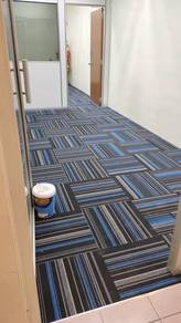 INSTALL FLOOR TILE CARPET l pasang karpet tile 5mm