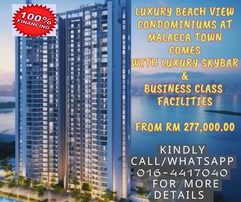 Luxury Beach View Condo With Business Class Facilities At Melaka Town