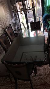 TABLE GLASS TOP INSTALL l pasang kaca alas meja l