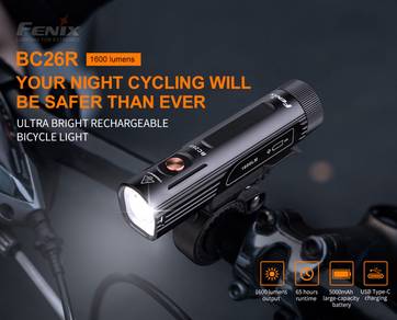 Fenix BC26R Luminus Bike Light 1600L Flashlight