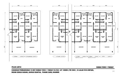 Rumah teres setingkat, Chengal Lempong, Balok, Kuantan, Pahang.