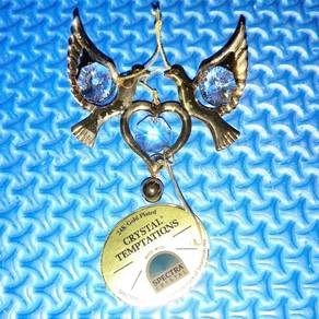 Crystal Temptations 24k Love Birds Ornament Crysta