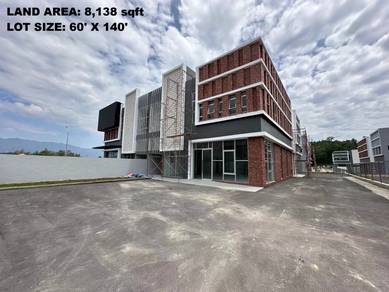 Sepanggar 2 Storey Semi-Detached Factory For Sale