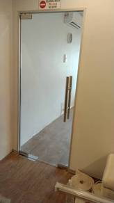 PASANG PINTU JENIS KACA l glass door 12mm install