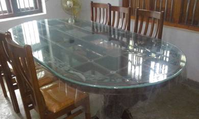 KACA COVER ALAS MEJA l table glass top install l