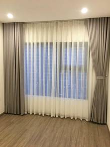 LANGSIR RUMAH l blackout and sheer curtain install