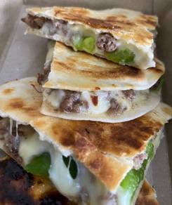 Cheesy Ground Beef Quesadillas