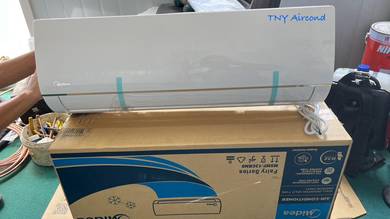 Midea 1hp Aircond and Install kota kinabalu