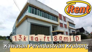 13k sq.ft Semi D Factory Warehouse Kawasan Perindustrian Krubong Cheng