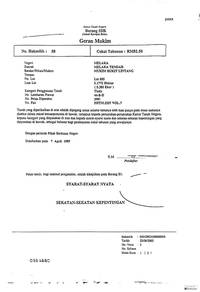 Freehold Non-Bumi Land (Lot 695) @ rm6.5 per sqft