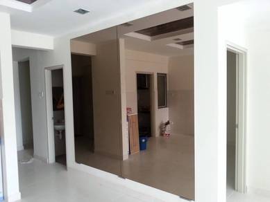 INSTALL CUSTOM WALL MIRROR l pasang cermin dinding