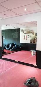 WALL MIRROR INSTALL l pasang cermin dinding anda