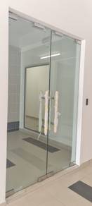 PINTU KACA l glass door l kalis pecah l 12mm tebal