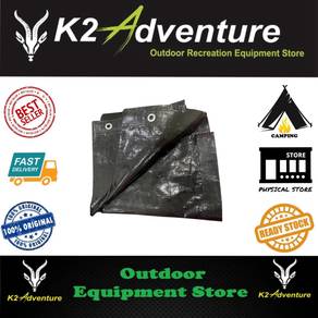 Deer Creek Black Tarpaulin Waterproof Ground Sheet