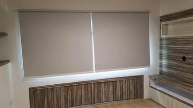 LANGSIR JENIS ROLL ATAS BAWAH l roller blind