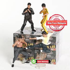 Bruce Lee King of Kung Fu Action Figures 12cm 4pcs