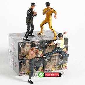 Bruce Lee King of Kung Fu Action Figures 12cm 4pcs