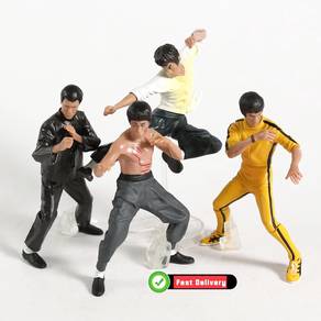Bruce Lee King of Kung Fu Action Figures 12cm 4pcs