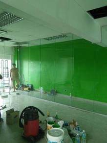 INSTALL DINDING KACA l install glass wall